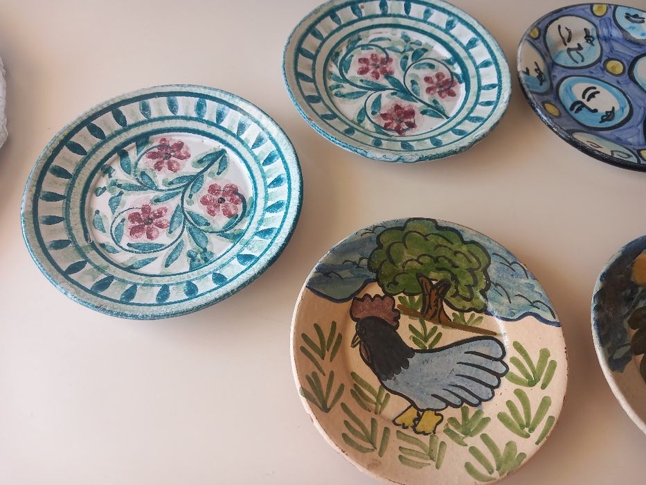 Pratos decorativos pintado à mão