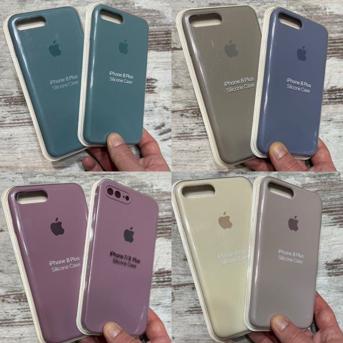 Чехол айфон 8 плюс silicon case iphone 8 plus силиконовый чехол распродажа остатков качественные чехлы с микрофиброй по всем граням iphone 8 +