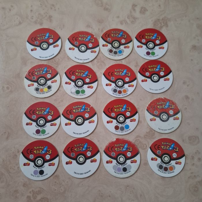 Tazos Pokémon originais Matutano