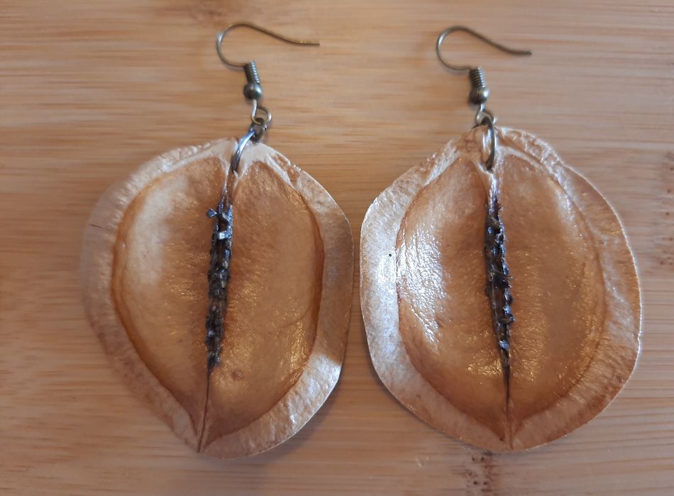 Brincos Eco Chic Jacarandá - Novos