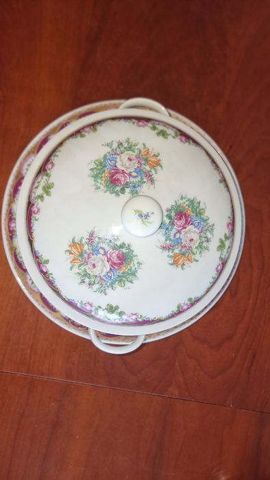 Terrina Antiga Mitterteich Bavaria em Porcelana Alemã
