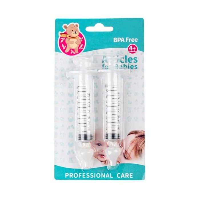 Kit Lavagem Nasal: 2 Seringas 10ml + 2 Adaptadores