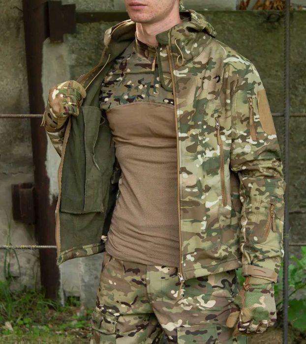 Костюм 3В1 Soft Shell Caiman мультикам куртка + штани G2 та убакс G4