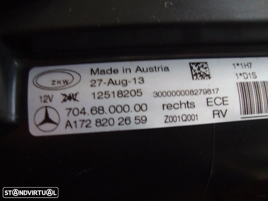 farol BI-xenon AMG mercedes  r172 SLK