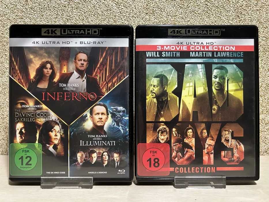 4K UHD Blu-ray Плохие парни 1-3 /Ярость/ Черный ястреб /Звезда родилась/Джерри Магуайер/Филадельфия