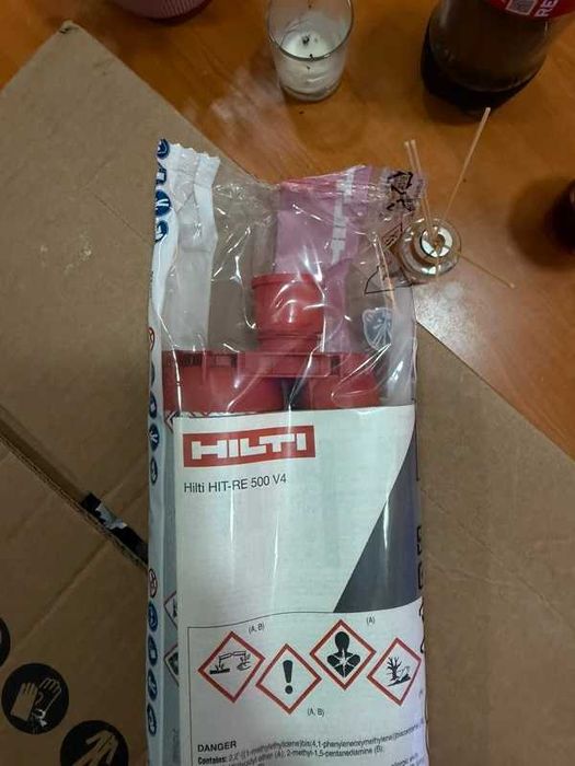 Caixa de 20UN Bucha química HIT-RE500 V4 500ml