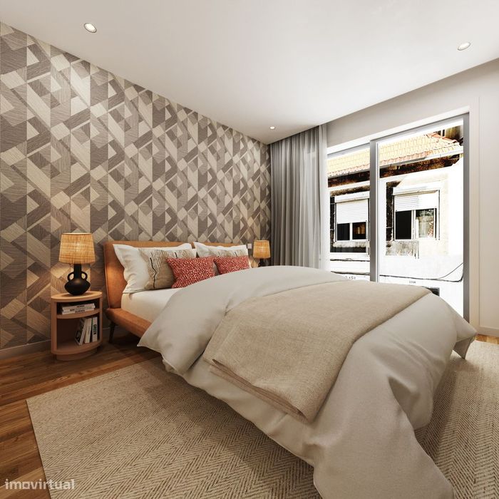 Apartamento T1 NOVO - Praça das Flores, Antas