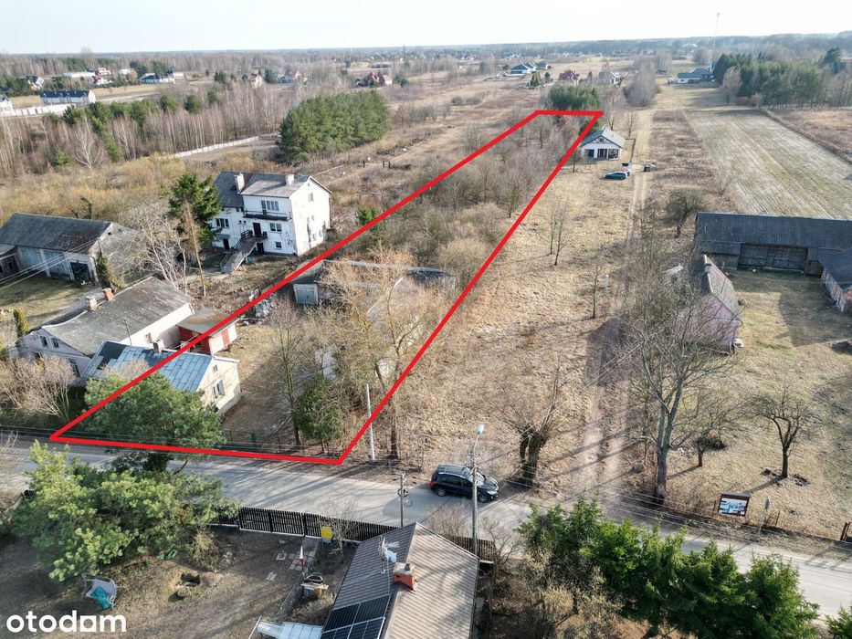 Działka budowlana MNU z zabudową + teren rolny | 5 160 m² | Krzewina