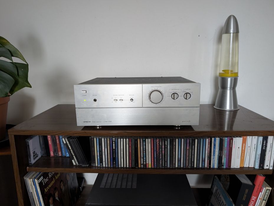 Hitachi HA7700 topowy wzmacniacz stereo, 16kg, dual mono, vintage 79r