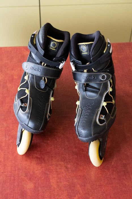 Patins em linha adulto homem 42,5 + Protecções + Saco de transporte