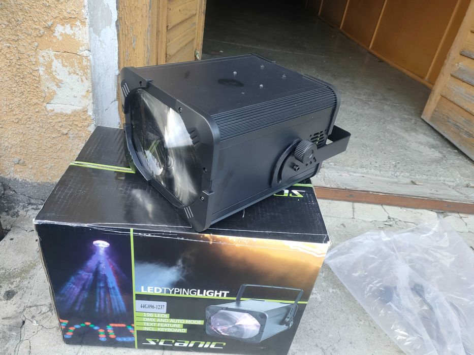DJ Światło Lampa Led SCANIC z tekstem - stan jak nowa