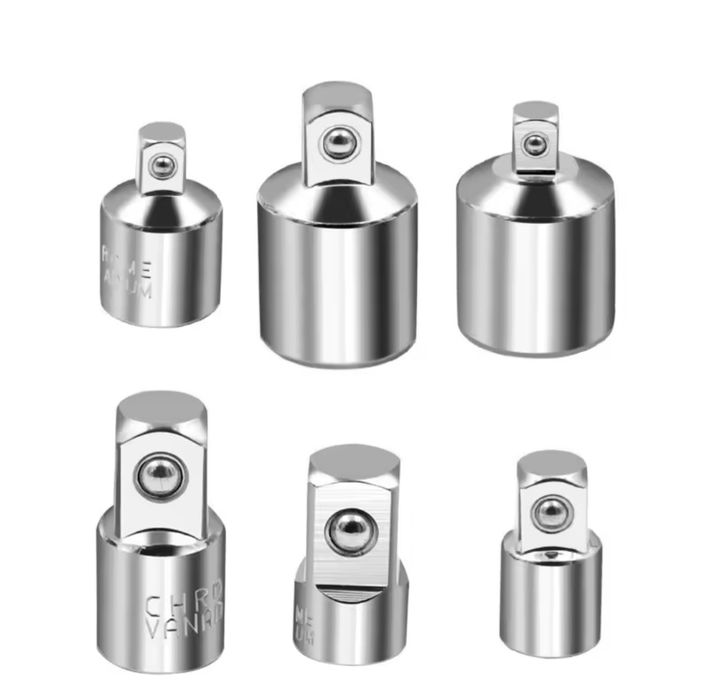 6 Adaptadores 1/4, 3/8, 1/2 - Ler descrição
