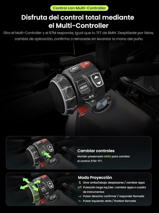NAVEGADOR RiderNav 7 Polegadas -  MOTO BMW –  Wonder Wheel – Novo Selado 3 Anos Garantia