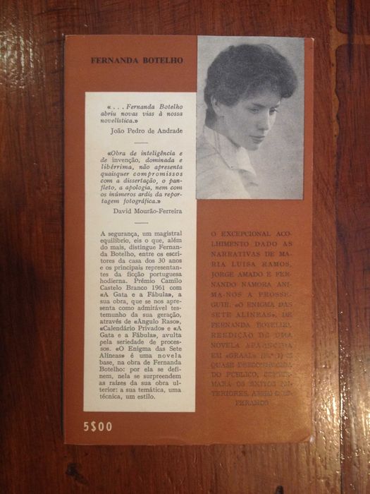 Fernanda Botelho - O enigma das sete alíneas [1.ª ed.]