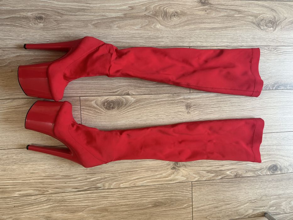 Стріпи ботфорти стрейчеві 36-37 розмір, трійки.