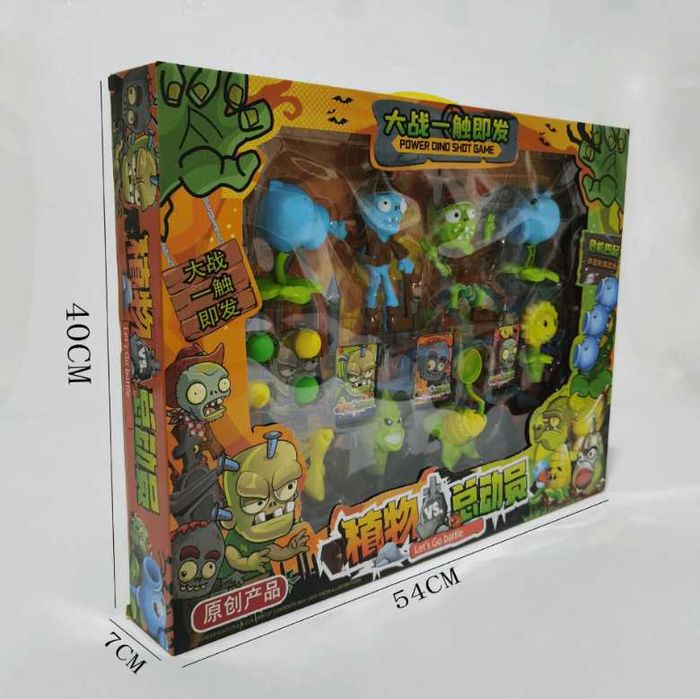 Большой детский набор игровых фигурок Растения против зомби фигурки