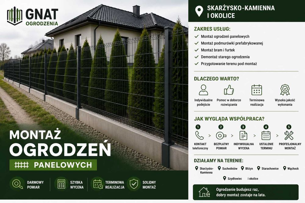 Montaż Ogrodzeń Panelowych | Darmowy Pomiar | Szybka Wycena |