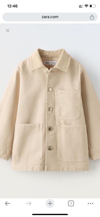 Рубашка zara 140см