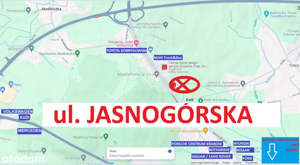 Jasnogórska | 63 ary | budowlano-inwest z WZ | U - usługowa | Kraków