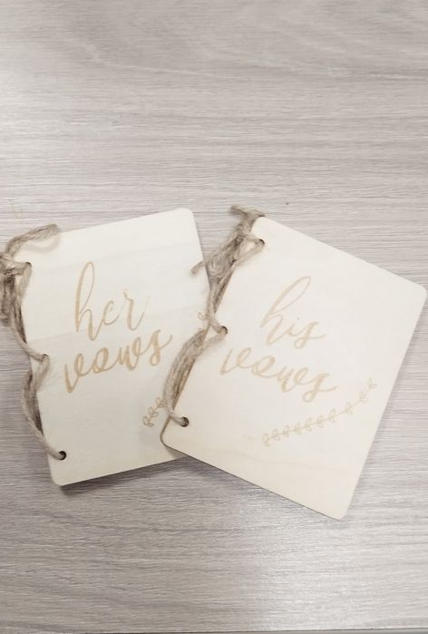 Broszury ślubne w stylu vintage