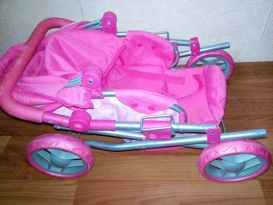 кукольная коляска-трансформер, складная (коляска для кукол и пупсов)