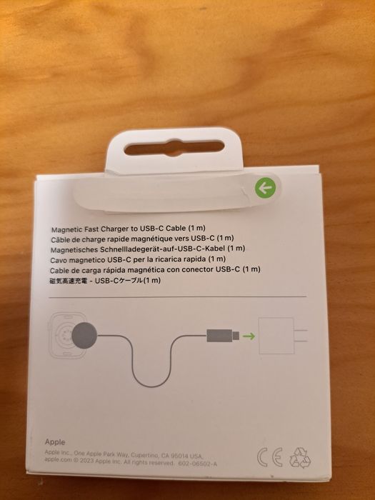 Cabo de carregamento magnético rápido para Apple Watch para USB‑C 1 m