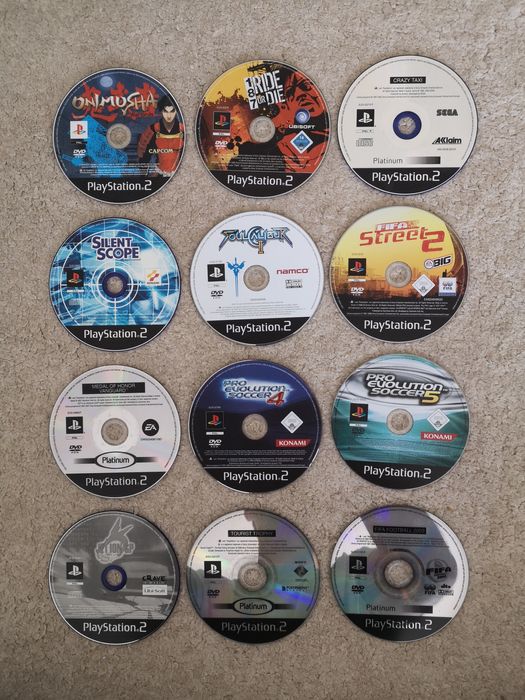 Conjunto de 12 jogos para PS2