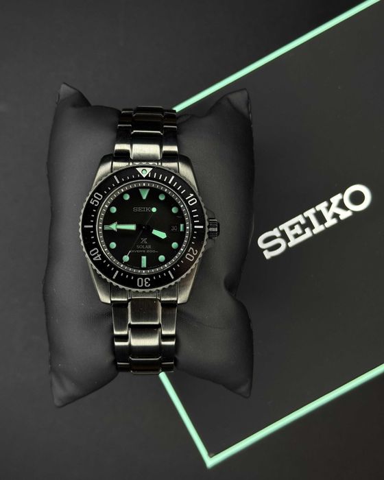 Годинник Seiko SNE587P1 Prospex Solar The Black Series Limited Edition