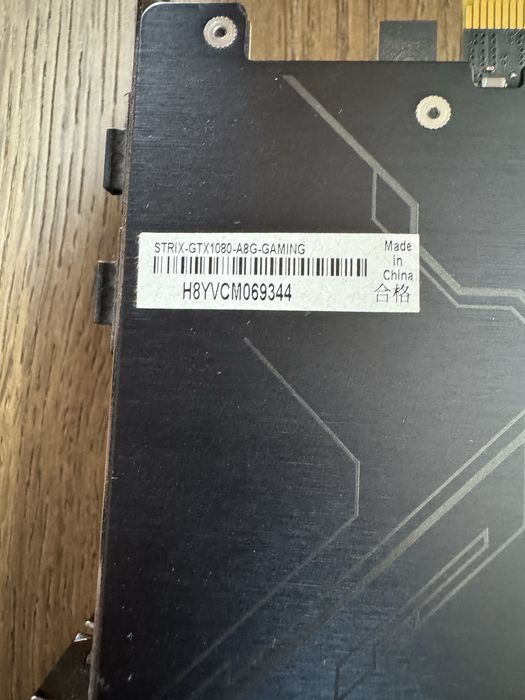 Asus Rog Strix GTX 1080 8gb