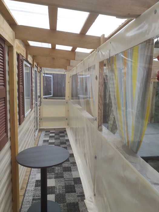 Plandeki  na taras altane ogródek piwny