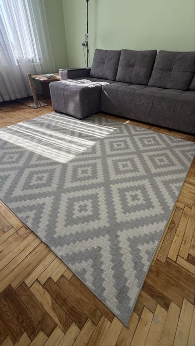 Килим ромб сірий  200*250