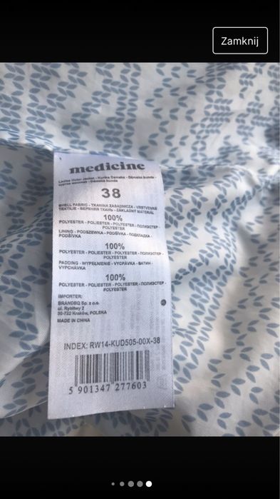 Śmietankowa kurtka z kapturem