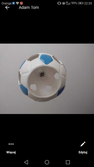 Lampa wisząca piłka niebieska