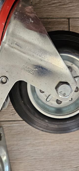 Kółko do wózka skrętne gumowe 160 mm z hamulcem -nośność kg