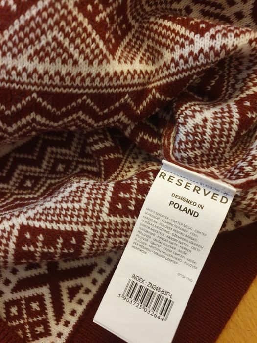 Reserved nowy sweter męski rozmiar L na prezent święta