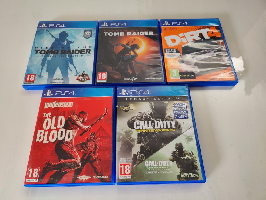 Jogos nintendo switch selados e jogos ps4