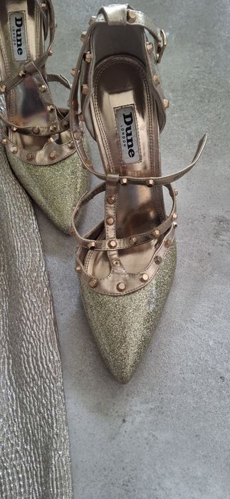 Sukienka Ralph Lauren plus  szpilki Dune London