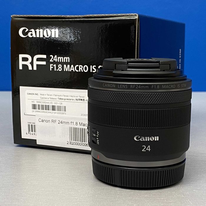 Canon RF 24mm f/1.8 Macro IS STM | NOVA | 3 ANOS DE GARANTIA
