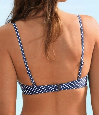 B.P.C bikini granatowe w białe grochy ^36(70D)
