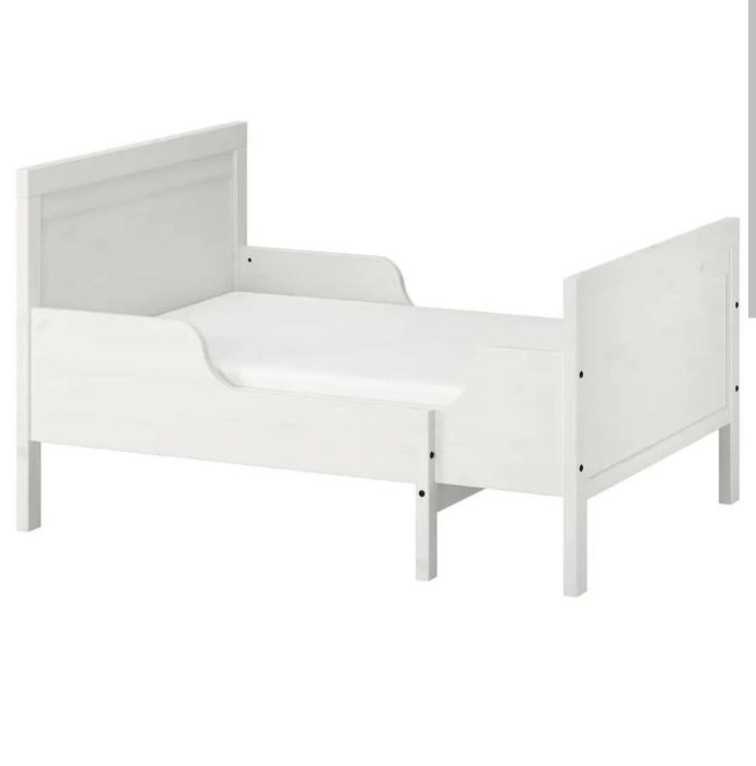 Rozsuwane łóżko SUNDVIK IKEA  białe