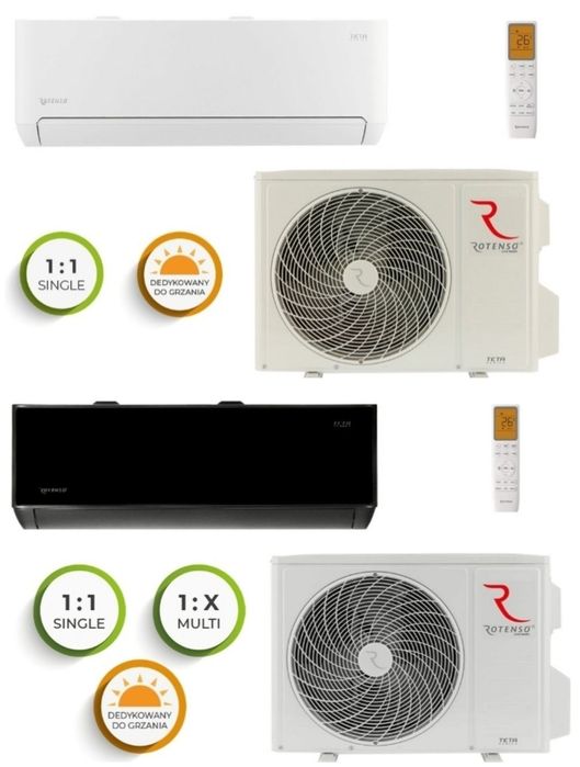 Klimatyzacja Rotenso Teta 3,5 kW Wi-Fi z montażem