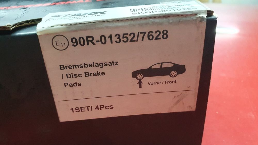 pastilhas travão frentre- trás toyota 4x4