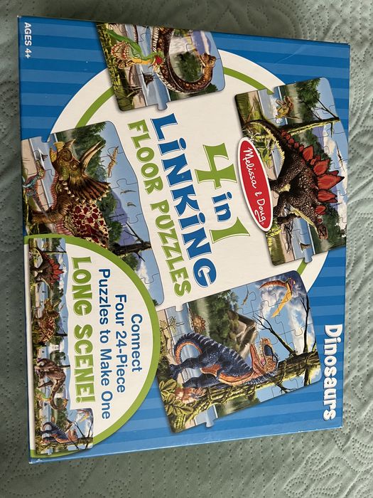 Пазли 4 в 1 Melissa & Doug серія динозаври