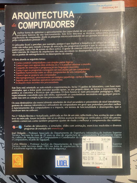 Livro- Arquitetura de computadores