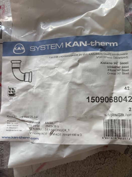 Kolano 90° Steel - 42 - 8 sztuk