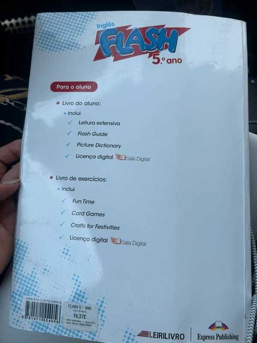 Manual inglês livro Flash student’s book 5 ano