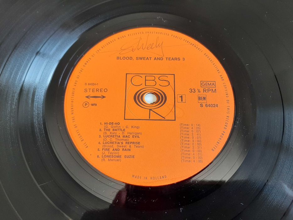 Blood, Sweat & Tears - 3 - Holanda - Vinil LP