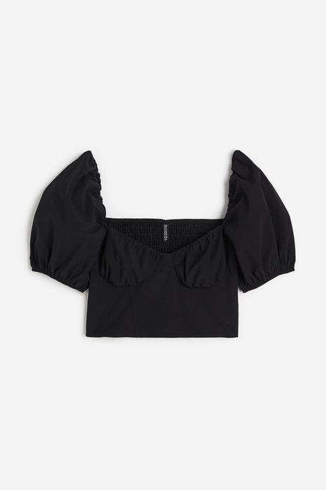 Чорний корсетний топ H&M Divided, р. 36