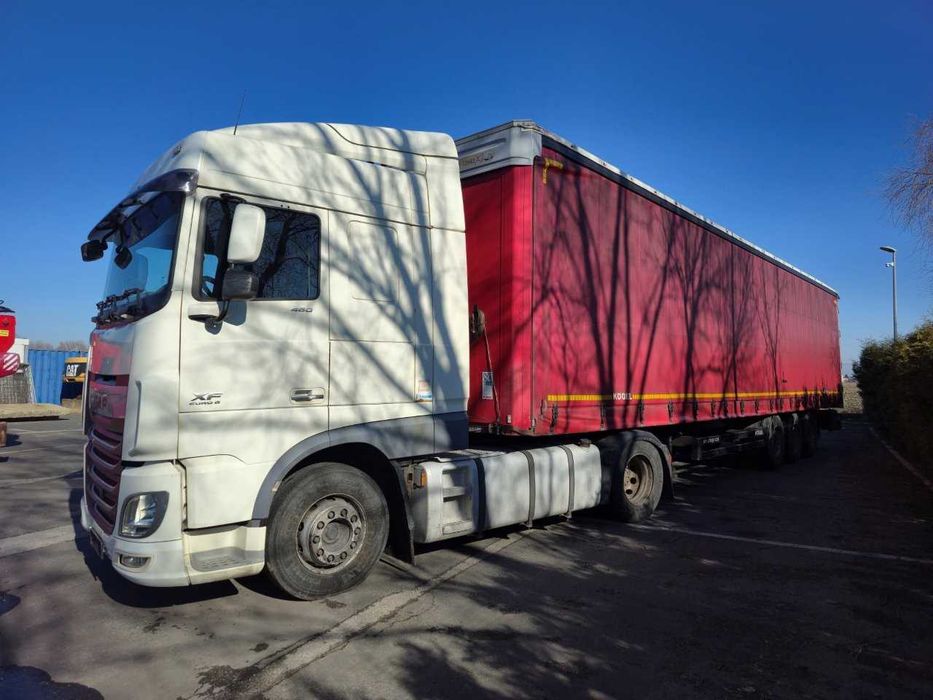 DAF XF 460 FT  SPACE CAB + naczepa KOEGEL SN24 plandeka standard