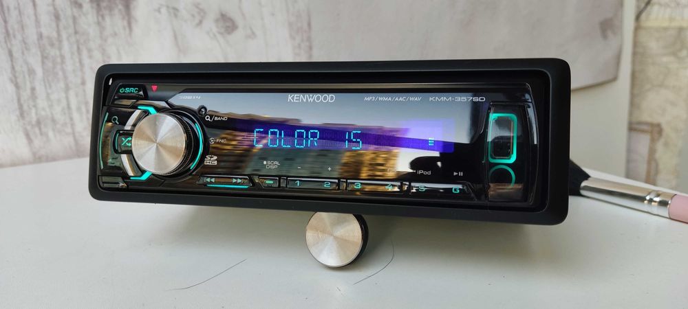 Kenwood KMM-357SD с Bluetooth RGB MOSFET 4x50 магнитола - оригинал!